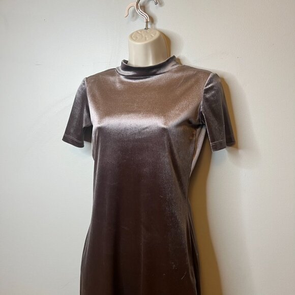 Vintage Zara Velvet Mini Dress (S) - Picture 4 of 12